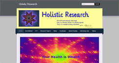 Desktop Screenshot of holistic-research.org